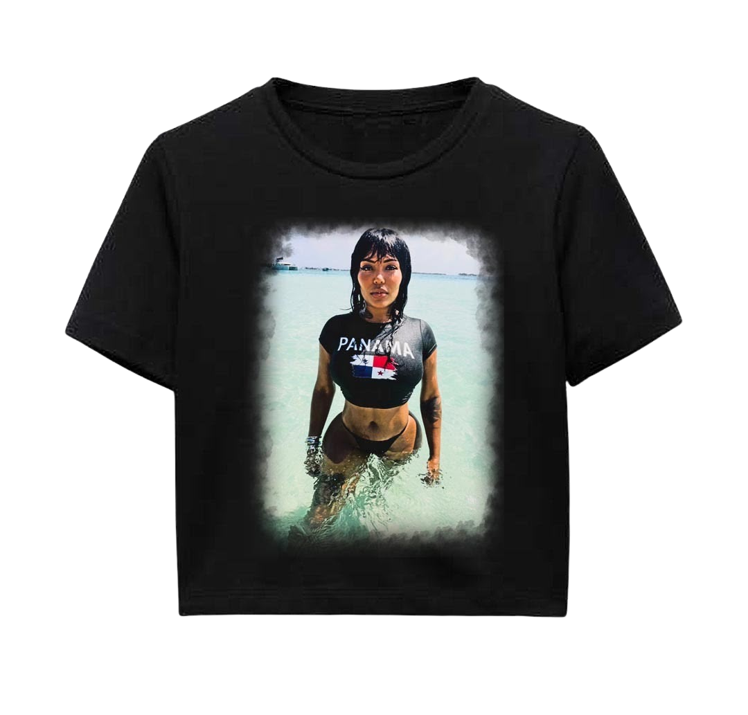 Pop in Panama Crop Tee